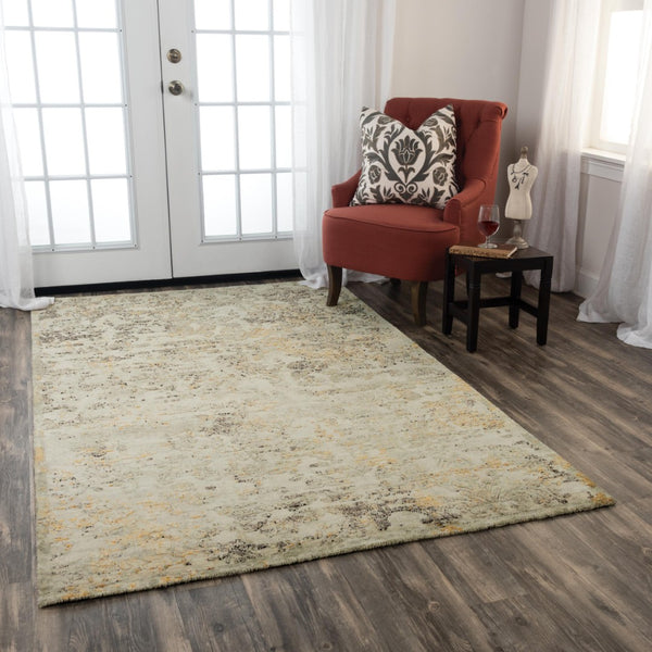 Alora Decor Alure Beige Abstract Rug With Hand-Sheared Wool Blend, Subtle Sheen, Transitional Warmth And Texture 8' x 10' 00900910800040810