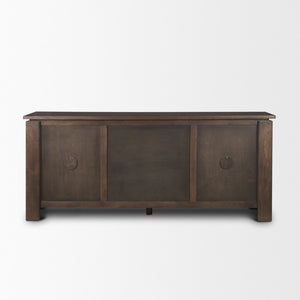 Mercana Wallen Solid Mango Wood Sideboard with 3 Drawers, Versatile Storage for Dining or Living Rooms 71010