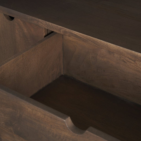 Mercana Wallen Solid Mango Wood Sideboard with 3 Drawers, Versatile Storage for Dining or Living Rooms 71010