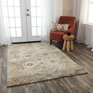 Alora Decor Alure Plush Transitional Medallion Rug In Neutral Rust & Apricot Tones, Hand Sheared Wool Blend 10' x 13' 00900910900300113