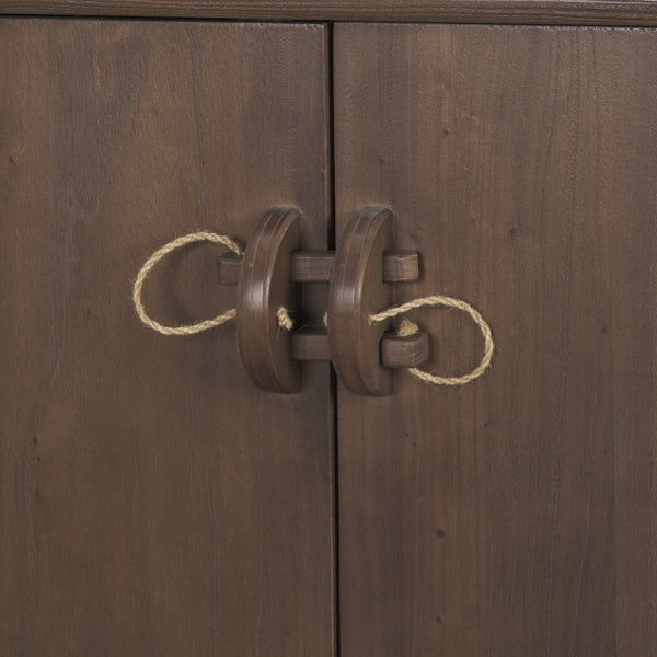 Mercana Varenna Elegant Sideboard with Rope-Style Handles for Stylish Storage in Dining & Entryway Spaces 71012