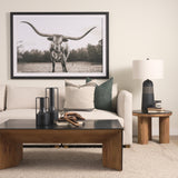 Mercana Tabor Natural Wood w/ Black Oak Waterfall Coffee Table 70892