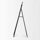 Mercana Tillie Oblong Matte Black Metal Standing Floor Mirror 70908