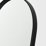 Mercana Tillie Oblong Matte Black Metal Standing Floor Mirror 70908