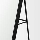 Mercana Tillie Oblong Matte Black Metal Standing Floor Mirror 70908