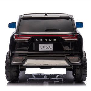 English Elm Licensed Lexus Lx600 24v Two Seater Kids Ride on Suv with Remote and Suspension Black W1578P339061
