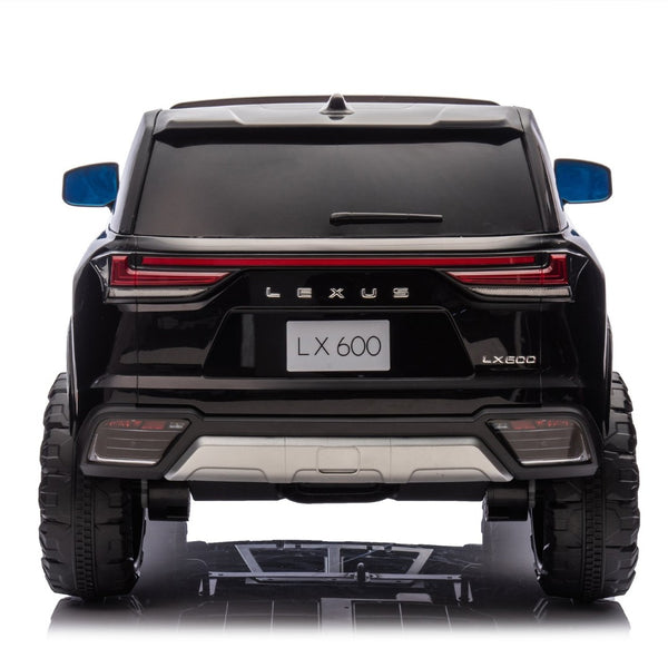English Elm Licensed Lexus Lx600 24v Two Seater Kids Ride on Suv with Remote and Suspension Black W1578P339061