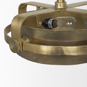 Mercana Rudlin Industrial Copper Chandelier - Vintage-Style Lighting Fixture for Dining Rooms & Entryways 65298