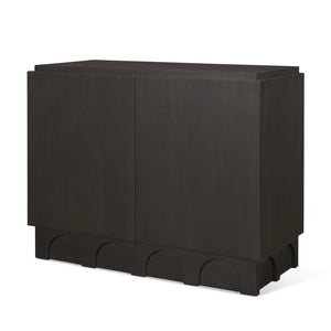 Mercana Wagner Accent Cabinet - Elegant Solid Wood Storage with Arched Design for Stylish Home Organization 71040