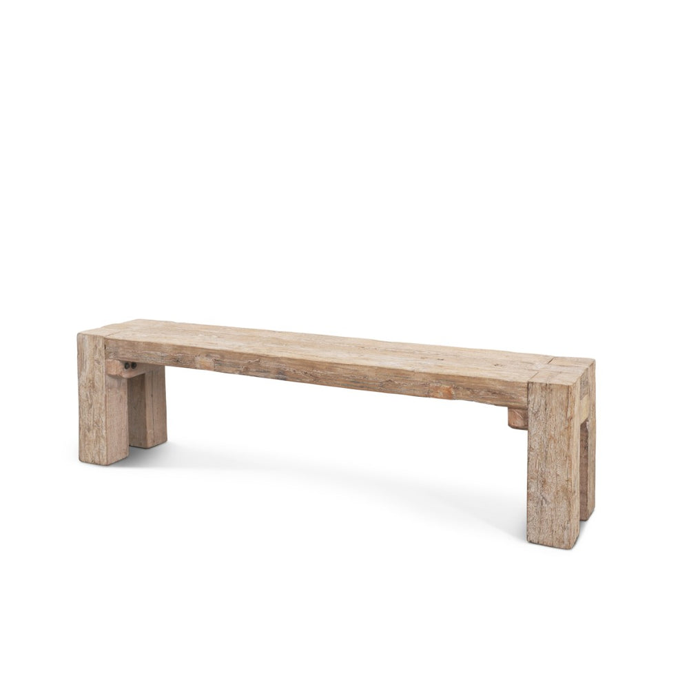 Mercana McArthur Handcrafted Rustic Bench for Entryways and Living Spaces with Timeless Charm and Durability 71035