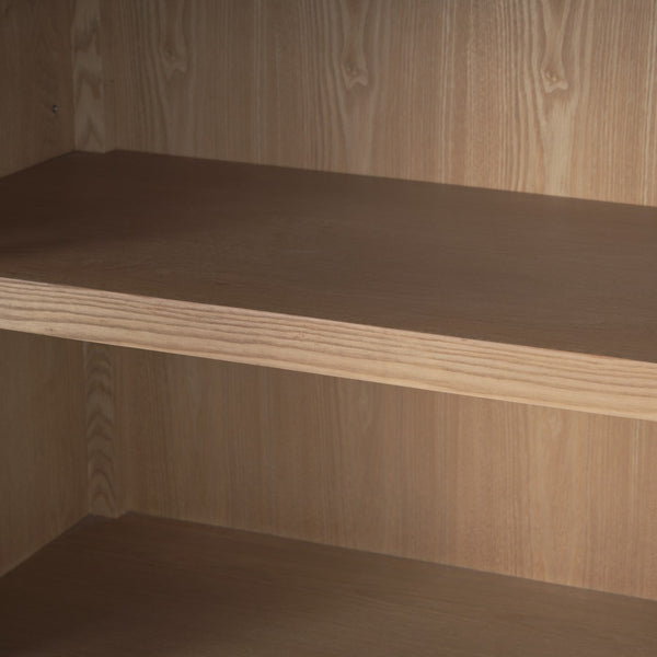 Mercana Teva Arched Curio Cabinet - Elegant Solid Elm Display Case for Collectibles and Heirlooms Showcase 70864