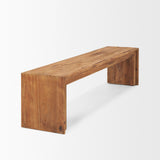 Mercana Tahira Rectangular Recycled Wooden Bench 70896