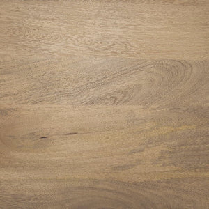 Mercana Soma Round Dining Table in Textured Black Mango Wood – Elegant Focal Point for Modern Spaces 48" Lt Brown Wood Top | Lt Brown Wood Legs 70884-AB