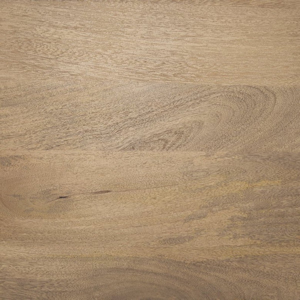 Mercana Soma Round Dining Table in Textured Black Mango Wood – Elegant Focal Point for Modern Spaces 48" Lt Brown Wood Top | Lt Brown Wood Legs 70884-AB