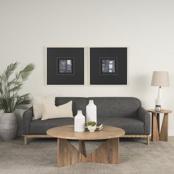 Mercana Hale Sofa – Sophisticated Low-Profile Design with Medium Brown Wood Frame and Luxe Twill Upholstery 70418