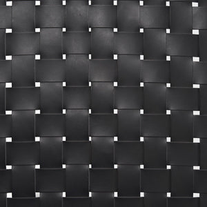 Mercana Shane Sculptural Bench with Hand-Woven Buffalo Leather Seat for Modern Minimalist Spaces 70801