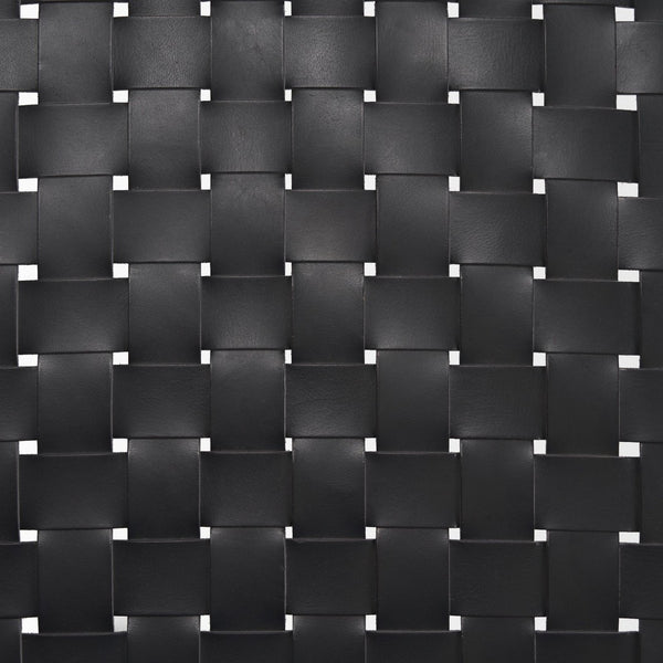 Mercana Shane Sculptural Bench with Hand-Woven Buffalo Leather Seat for Modern Minimalist Spaces 70801