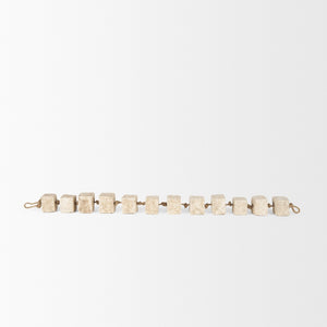 Mercana Mala Handcrafted Cube Garland - Eco-Friendly Home Décor for Stylish Minimalist Accents and Arrangements 71032