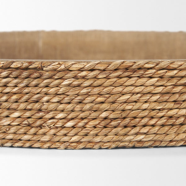 Mercana Wheaton Rustic Wood Serving Tray with Natural Texture for Stylish Home Décor and Organization 71046