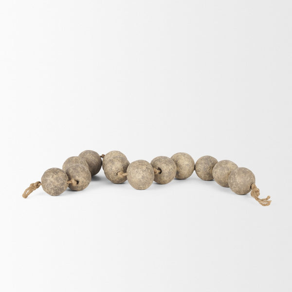 Mercana Varamala Artisanal Sphere Garland – Handcrafted Décor with Sustainable Materials for Stylish Interiors Grey | Paper Mache 71060