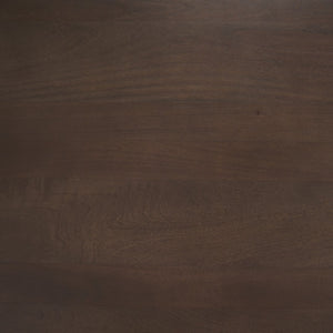 Mercana Wesson Coffee Table - Modern Solid Mango Wood Design for Contemporary and Rustic Living Spaces Dark Brown Wood 71039