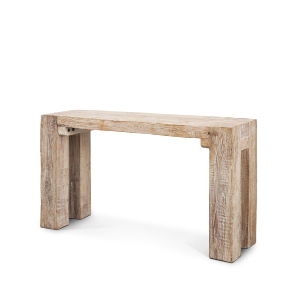 Mercana McArthur Rustic Console Table - Handcrafted Solid Wood with Unique Character for Farmhouse Décor 71034