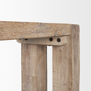 Mercana McArthur Rustic Console Table - Handcrafted Solid Wood with Unique Character for Farmhouse Décor 71034