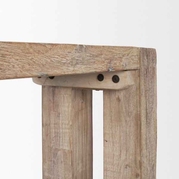 Mercana McArthur Rustic Console Table - Handcrafted Solid Wood with Unique Character for Farmhouse Décor 71034
