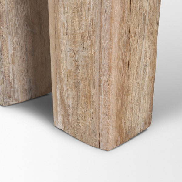 Mercana McArthur Rustic Console Table - Handcrafted Solid Wood with Unique Character for Farmhouse Décor 71034