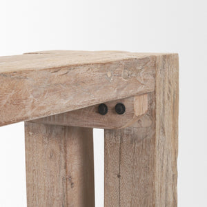 Mercana McArthur Handcrafted Rustic Bench for Entryways and Living Spaces with Timeless Charm and Durability 71035