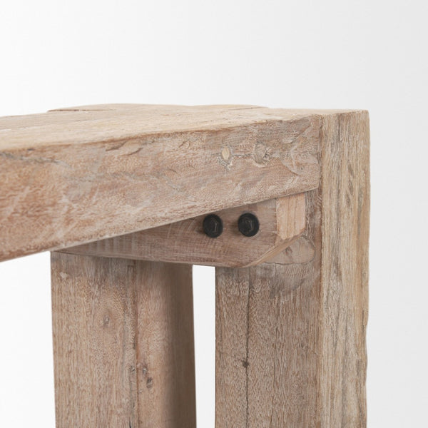 Mercana McArthur Handcrafted Rustic Bench for Entryways and Living Spaces with Timeless Charm and Durability 71035