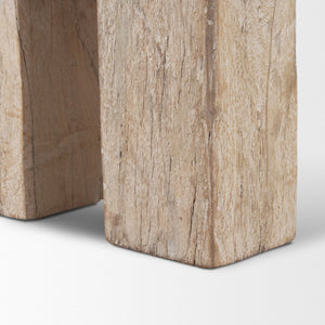 Mercana McArthur Handcrafted Rustic Bench for Entryways and Living Spaces with Timeless Charm and Durability 71035