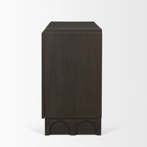 Mercana Wagner Accent Cabinet - Elegant Solid Wood Storage with Arched Design for Stylish Home Organization 71040