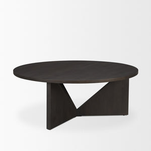 Mercana Tarro Solid Mango Wood Coffee Table with Unique Triangle Legs - Modern Centerpiece for Any Room 71006