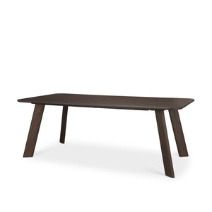 Mercana Welborn Modern Mango Wood Dining Table - Timeless Design for Family Gatherings and Stylish Spaces 84" Dk Brown Wood Top | Dk Brown Wood Legs 71041-AB