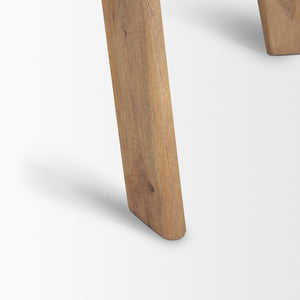 Mercana Welborn Rectangular Dining Table - Modern Solid Mango Wood with Sandblasted Finish for Elegant Spaces 72" Lt Brown Wood Top | Lt Brown Wood Legs 71055-AB