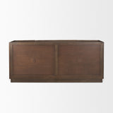 Mercana Swanson Dark Brown Wooden Scalloped Sideboard Dark Brown | Wood Solid Wood 71007