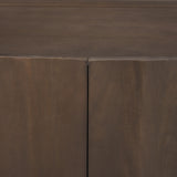 Mercana Swanson Dark Brown Wooden Scalloped Sideboard Dark Brown | Wood Solid Wood 71007