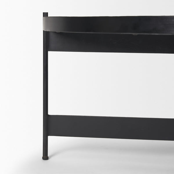 Mercana Wade Elegant Nesting Coffee Tables – Natural Stone & Sleek Metal Design for Modern Living Spaces 71042-AB