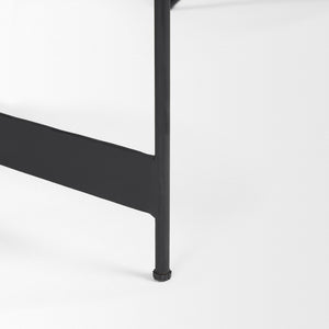 Mercana Wade Elegant Nesting Coffee Tables – Natural Stone & Sleek Metal Design for Modern Living Spaces 71042-AB