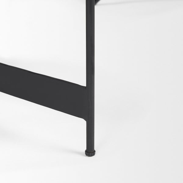 Mercana Wade Elegant Nesting Coffee Tables – Natural Stone & Sleek Metal Design for Modern Living Spaces 71042-AB