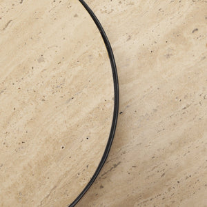 Mercana Wade Elegant Natural Stone End Tables with Sleek Metal Frame for Modern Living Room Decor 71043-AB