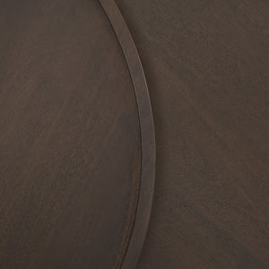 Mercana Takoda Nesting Coffee Tables with Tapered Drum Base - Rustic Mango Wood Design for Elegant Spaces 71011-AB