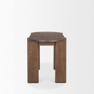 Mercana Sohan Oblong Desk - Timeless Craftsmanship with an Oval Top for Modern Home Office Elegance 70855