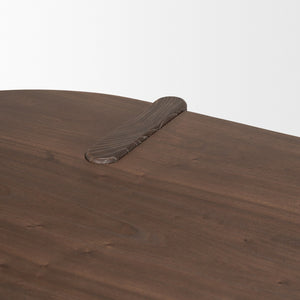 Mercana Sohan Oblong Desk - Timeless Craftsmanship with an Oval Top for Modern Home Office Elegance 70855