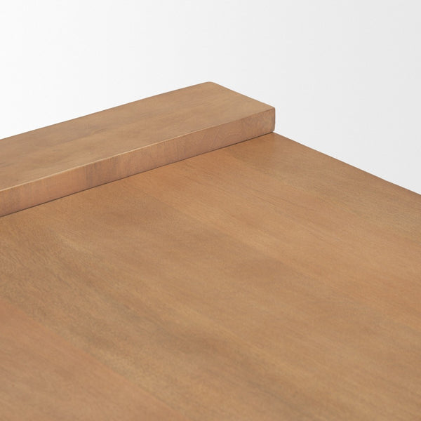 Mercana Wesson Coffee Table - Modern Solid Mango Wood Design for Contemporary and Rustic Living Spaces Light Brown Wood 71059