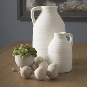 Mercana Varamala Artisanal Sphere Garland – Handcrafted Décor with Sustainable Materials for Stylish Interiors Light Beige | Paper Mache 71033