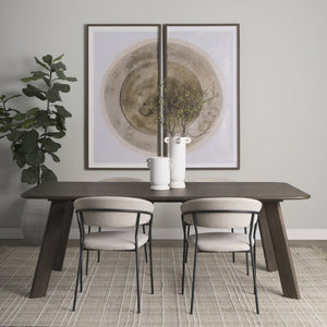 Mercana Welborn Modern Mango Wood Dining Table - Timeless Design for Family Gatherings and Stylish Spaces 72" Dk Brown Wood Top | Dk Brown Wood Legs 71057-AB
