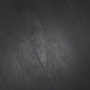Mercana Soma Round Dining Table in Textured Black Mango Wood – Elegant Focal Point for Modern Spaces 48" Black Wood Top | Black Wood Legs 70883-AB