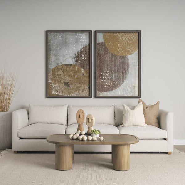 Mercana Ivan Hand-Carved Wooden Head Sculpture - Elegant Mango Wood Art Piece for Unique Home Decor Medium 70128